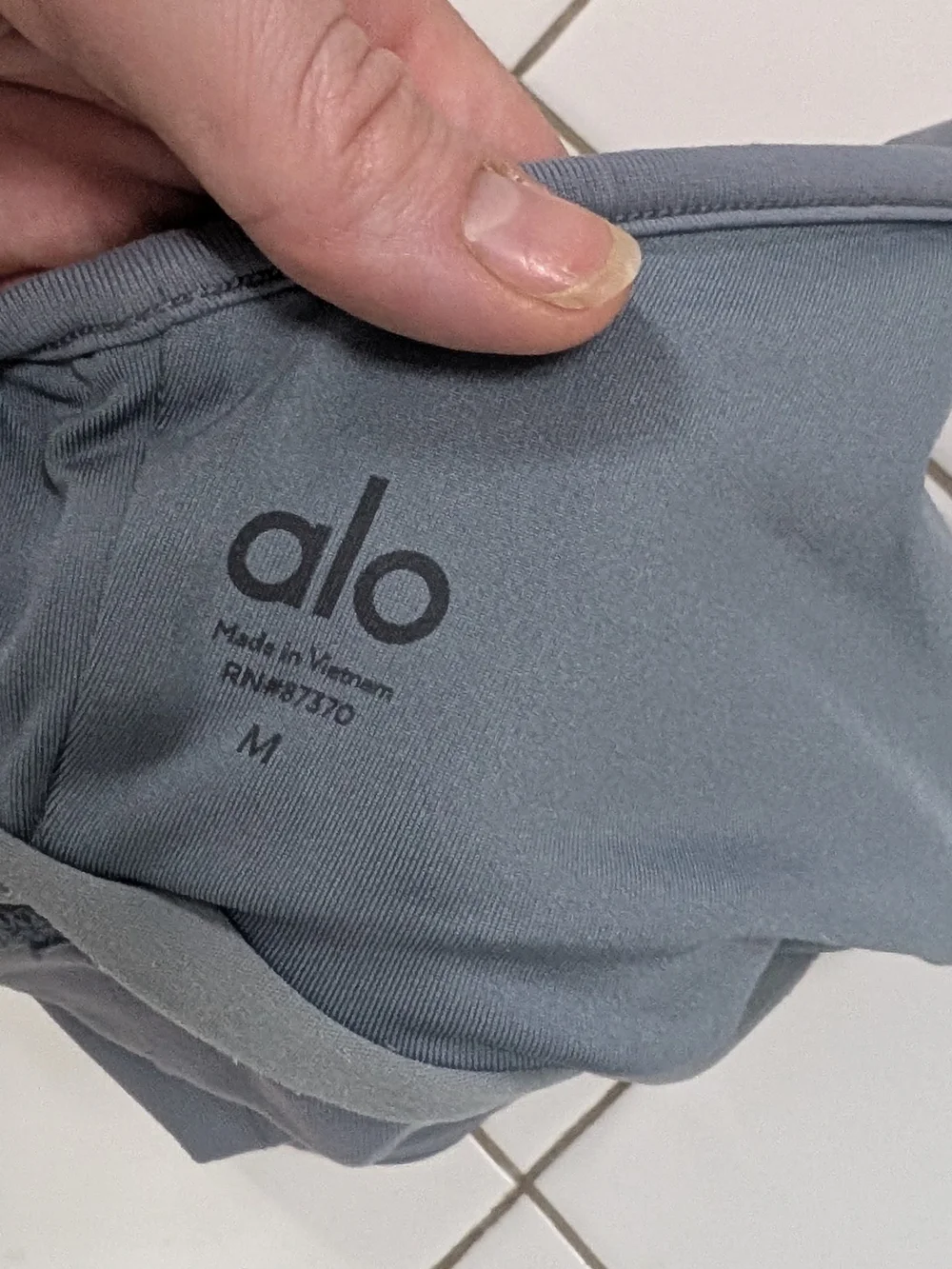 ALO Yoga Wild Thing Sports Bra Grey M